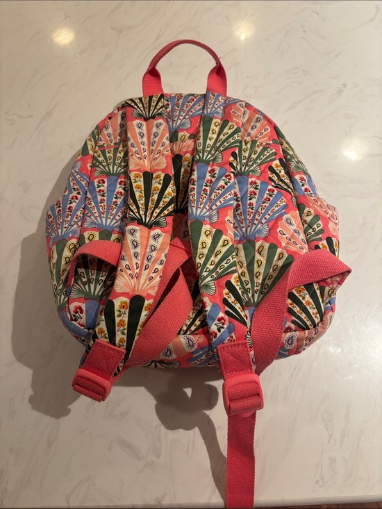 Vera Bradley Cottage Shells Coral Shell-Print Quilted Backpack main image 4